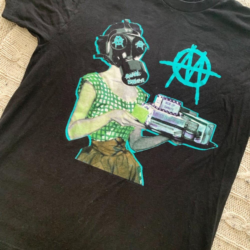 Ministry Industrial Strength 2022 Tour Moral Hygiene Gasmask Tee Shirt Large Al